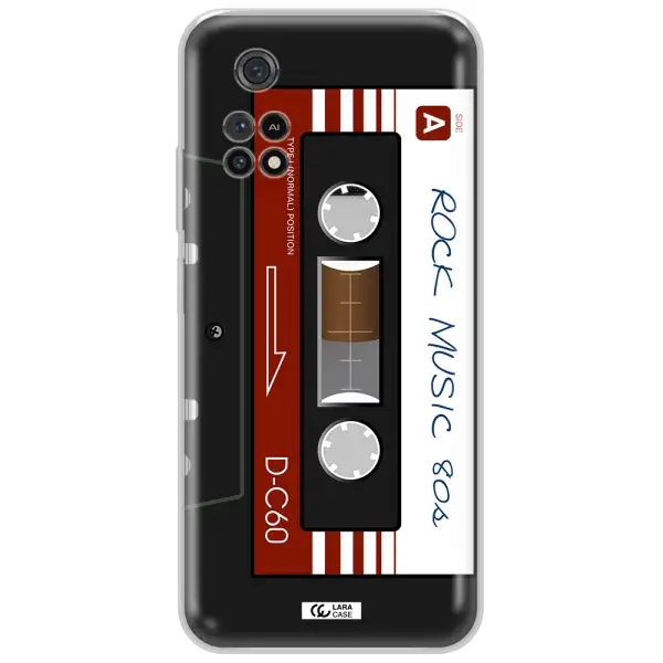 Ruck Music Cassette Xiaomi Poco M4 Pro 4G Clear Tpu Case