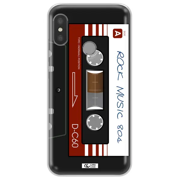 Ruck Music Cassette Xiaomi Redmi 6 Pro Clear TPU Case