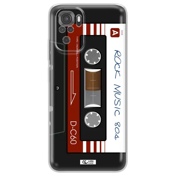 Ruck Music Cassette Xiaomi Redmi Note 10S Clear Tpu Case