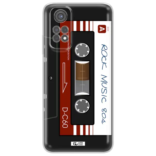 Ruck Music Cassette Xiaomi Redmi Note 11S Clear Tpu Case