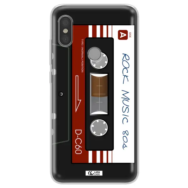 Ruck Music Cassette Xiaomi Redmi Note 6 Pro Clear TPU Case