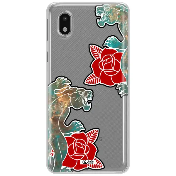 Black Panther Roses Samsung A01 Core Clear Tpu Case