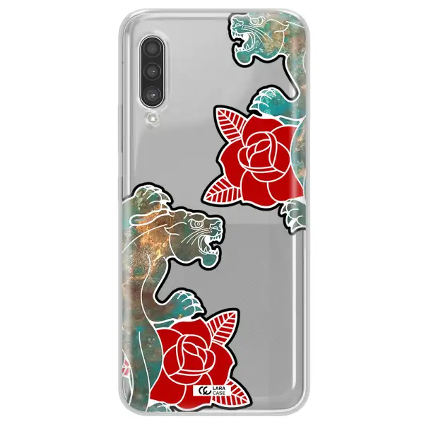 Black Panther Roses Samsung A90 Clear TPU Case