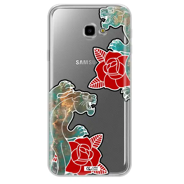 Black Panther Roses Samsung J4 Plus Clear TPU Case