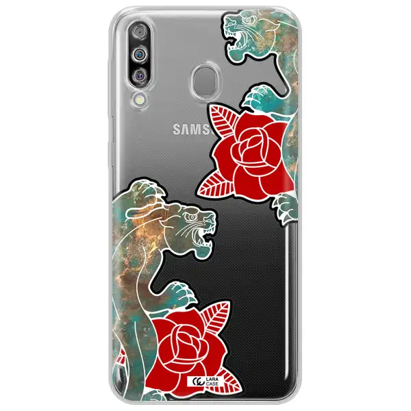 Black Panther Roses Samsung M30 Clear TPU Case