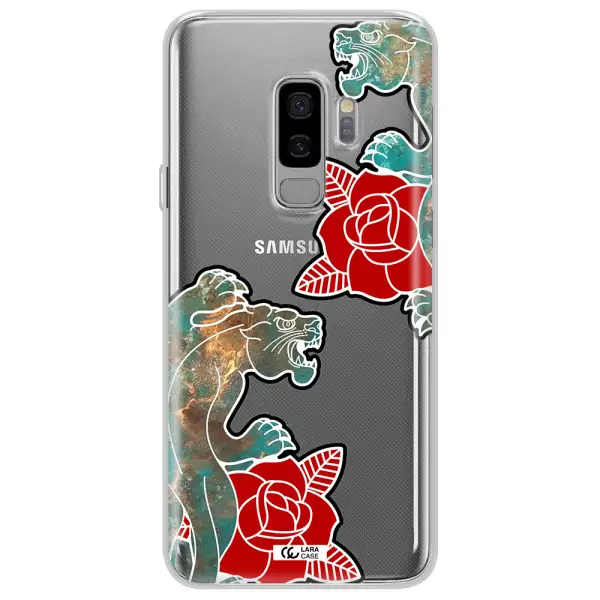 Black Panther Roses Samsung S9 Plus Clear TPU Case
