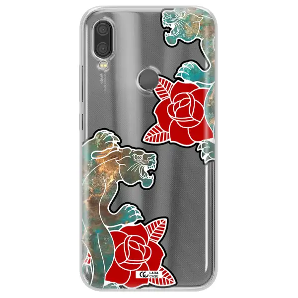 Black Panther Roses Xiaomi Redmi Note 7 Clear TPU Case