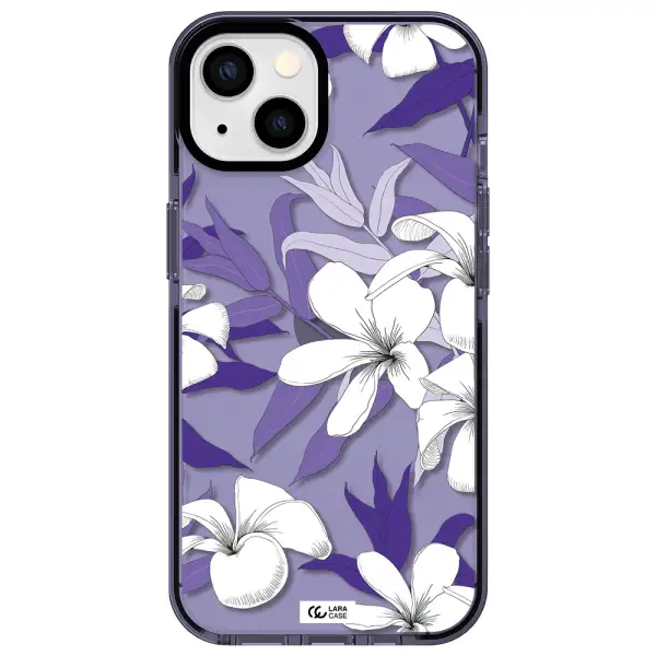 Purple Flower Apple iPhone 13 impact Lilac Case