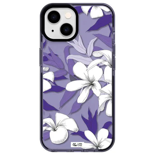 Purple Flower Apple iPhone 14 impact Lilac Case