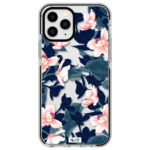 Orchid Apple iPhone 11 pro max impact black border Case