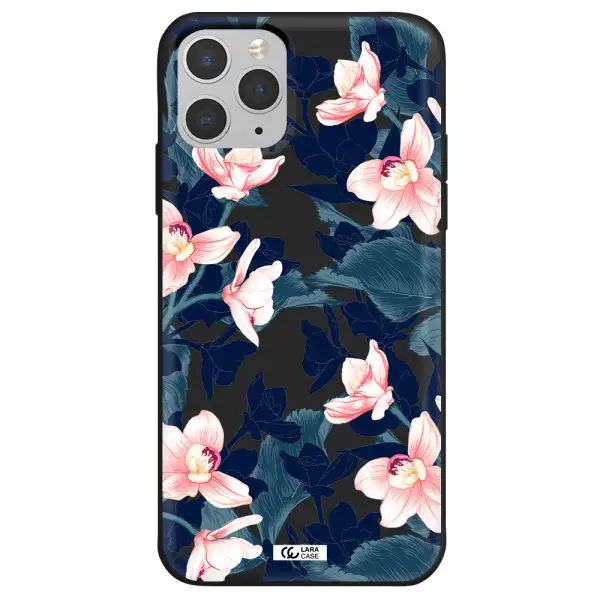 Orchid Apple iPhone 11 pro max Silicone black Case