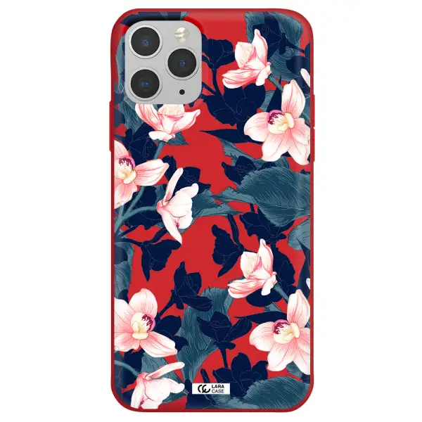 Orchid Apple iPhone 11 pro max Silicone Imperial Red Case