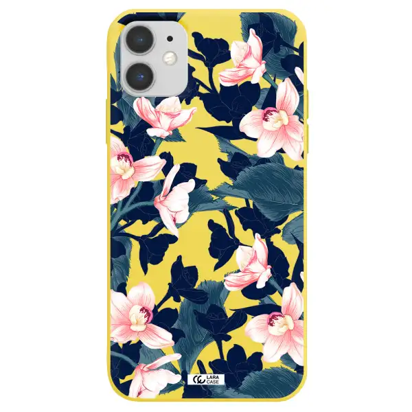 Orchid Apple iPhone 11 Silicone canary yellow Case