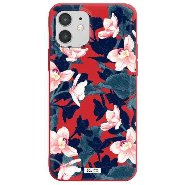 Orchid Apple iPhone 12 Silicone Imperial Red Case