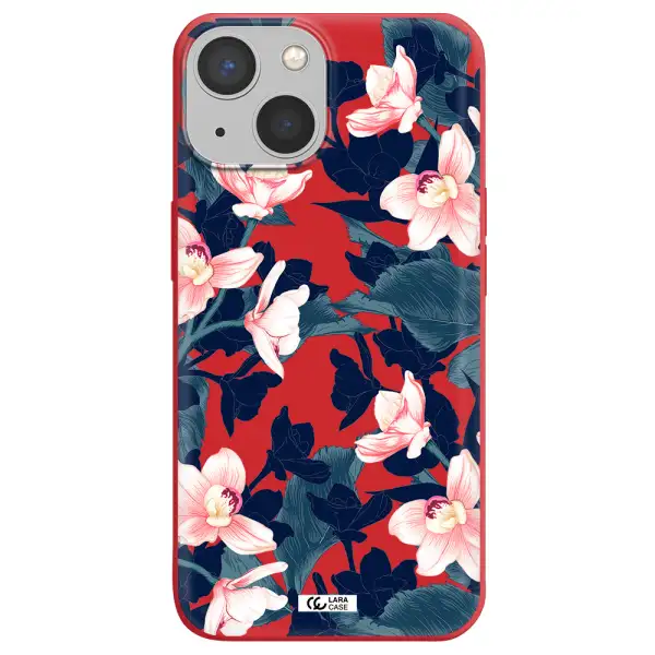 Orchid Apple iPhone 13 mini Silicone Imperial Red Case