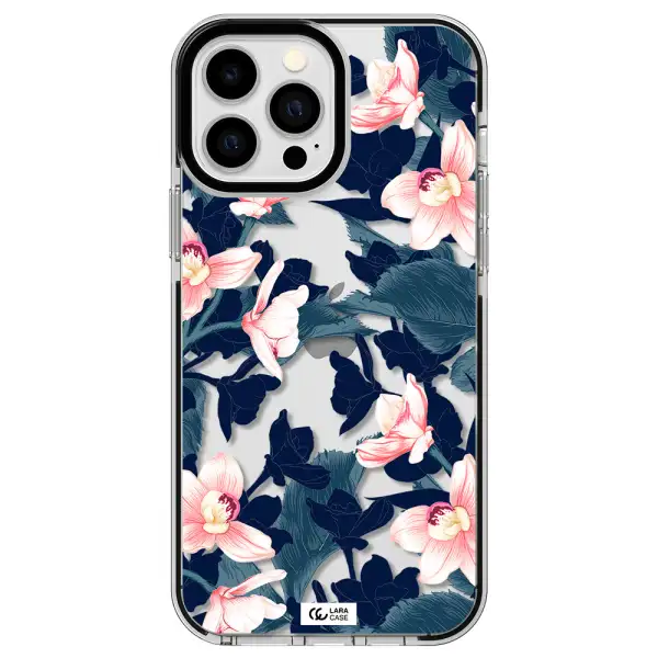 Orchid Apple iPhone 13 Pro Max impact black border Case