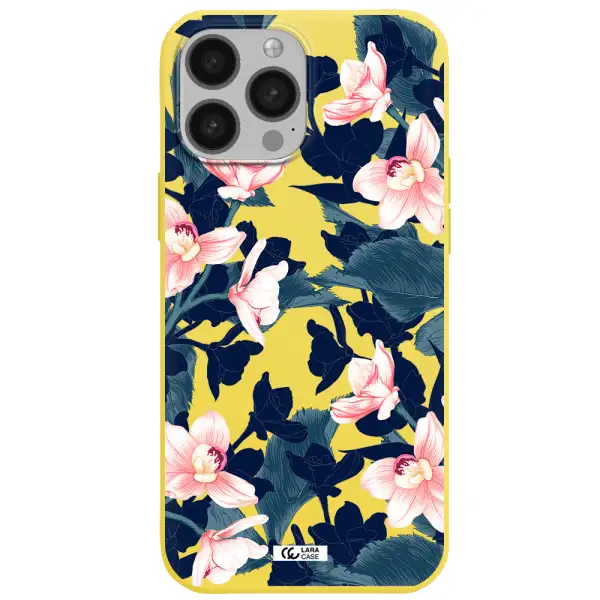 Orchid Apple iPhone 13 Pro Silicone canary yellow Case