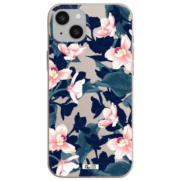 Orchid Apple iphone 15 plus Silicone Stone Case