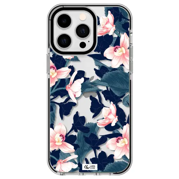 Orchid Apple iPhone 15 Pro Max impact black border Case