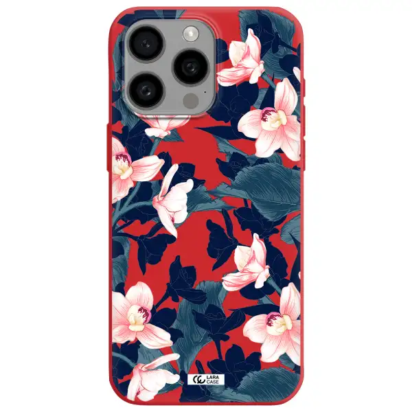 Orchid Apple Iphone 15 Pro Max Silicone Imperial Red Case