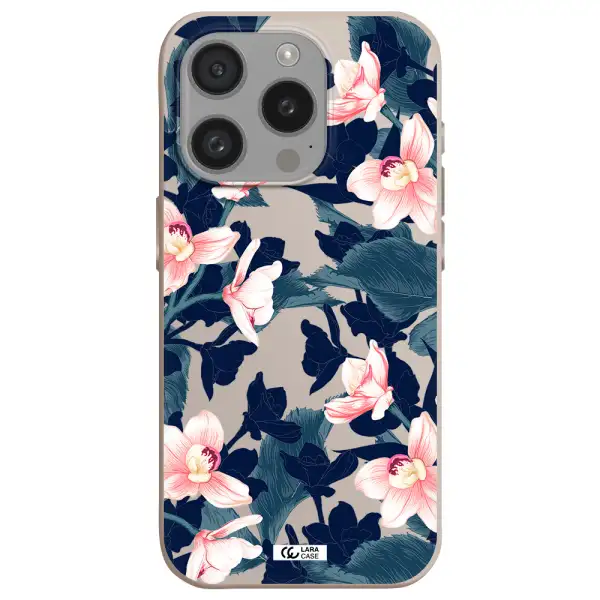 Orchid Apple Iphone 15 Pro Silicone Stone Case