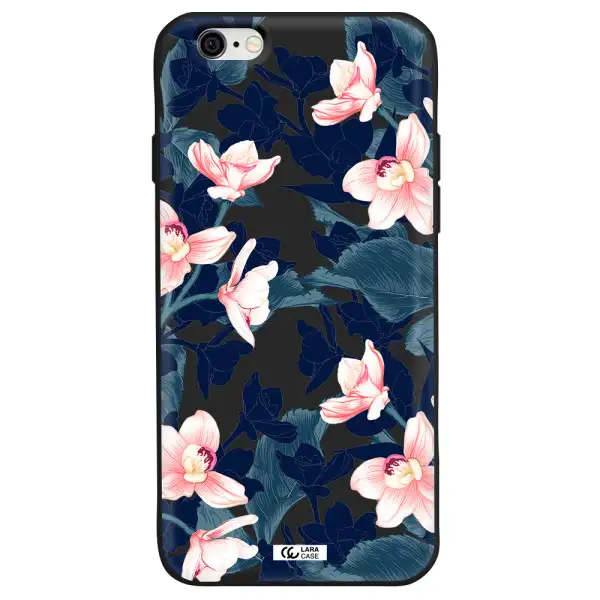 Orchid Apple iPhone 6 Silicone black Case
