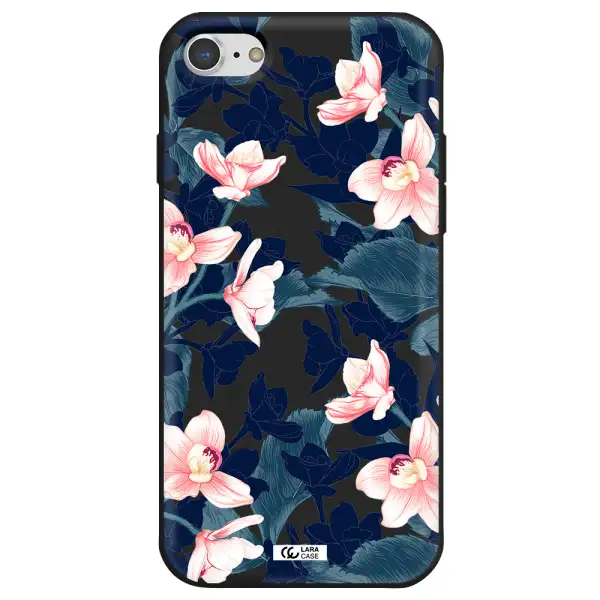 Orchid Apple iPhone 8 Silicone black Case