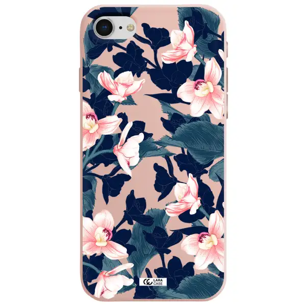 Orchid Apple iPhone se 2020 Silicone pastel pink Case