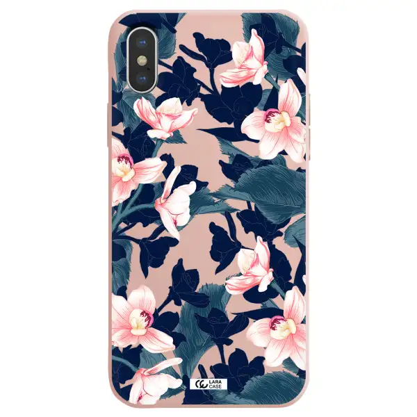 Orchid Apple iPhone X Silicone pastel pink Case