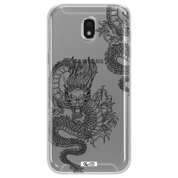 Dragon Line Art Samsung J5 2017 Clear TPU Case