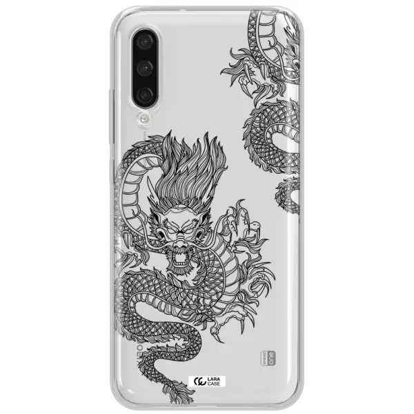Dragon Line Art Xiaomi Mi A3 Clear Tpu Case