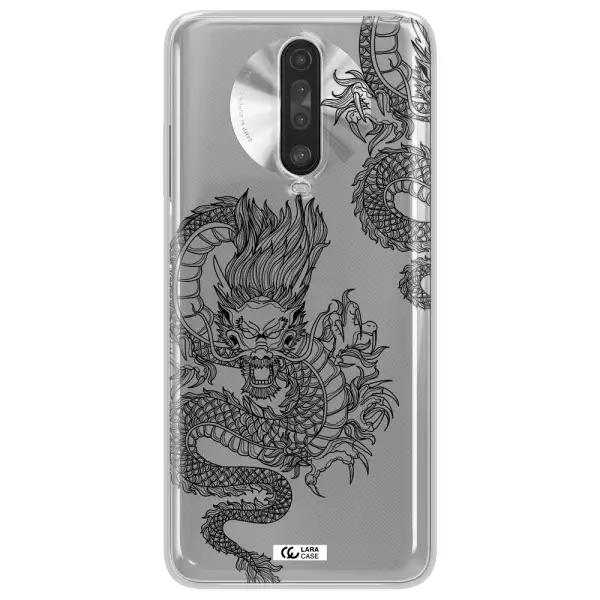 Dragon Line Art Xiaomi Redmi K30 Clear TPU Case
