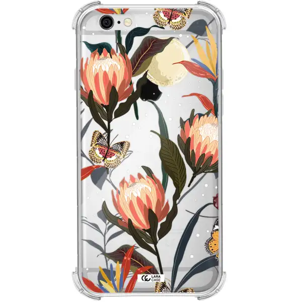 Moon Butterfly Flower Apple iPhone 6 Clear PC Case
