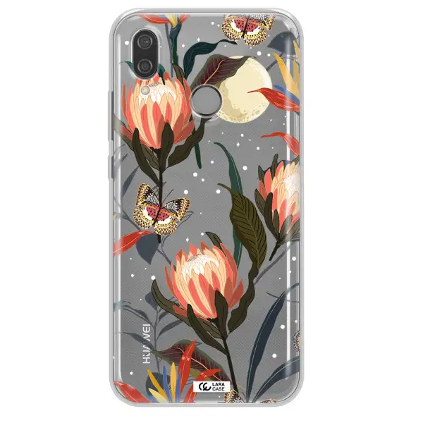 Moon Butterfly Flower Huawei P20 Lite Clear TPU Case