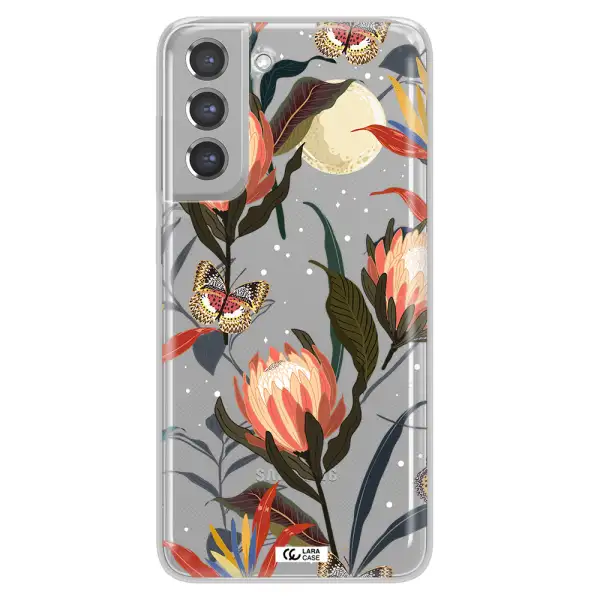 Moon Butterfly Flower Samsung A21 Fe Clear TPU Case