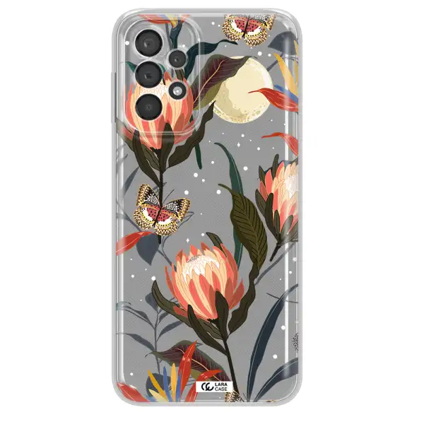 Moon Butterfly Flower Samsung A23 5G Clear Tpu Case