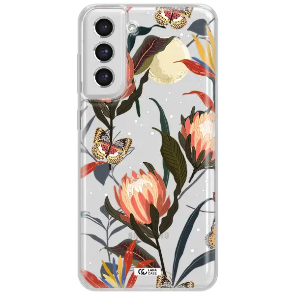 Moon Butterfly Flower Samsung S21 Fe Clear Tpu Case