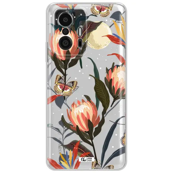 Moon Butterfly Flower Xiaomi 11T Pro Clear Tpu Case