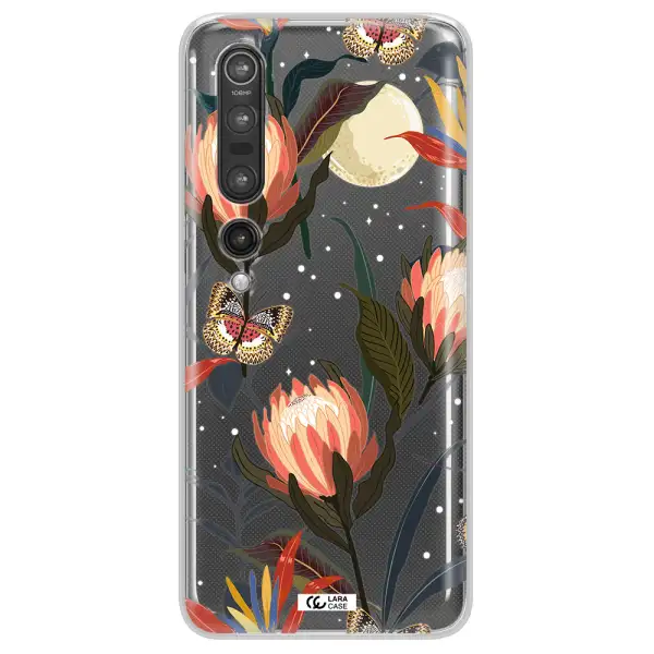 Moon Butterfly Flower Xiaomi Mi 10 Pro Clear TPU Case