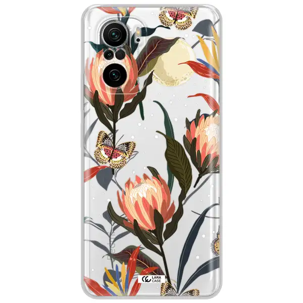 Moon Butterfly Flower Xiaomi Poco F3 Clear Tpu Case