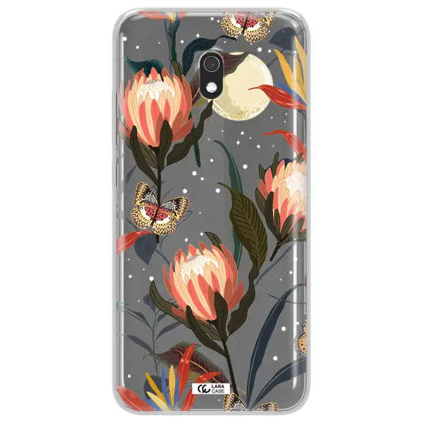 Moon Butterfly Flower Xiaomi Redmi 8A Clear TPU Case