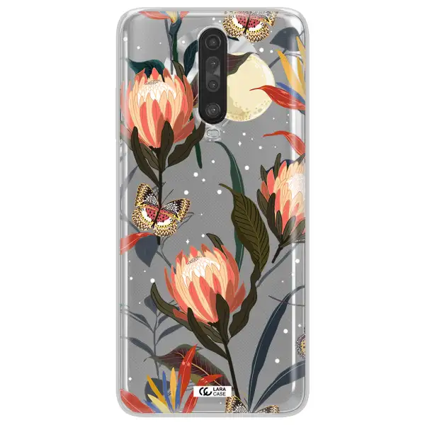 Moon Butterfly Flower Xiaomi Redmi K30 Clear TPU Case