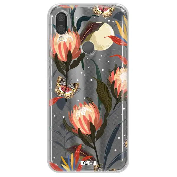 Moon Butterfly Flower Xiaomi Redmi Note 7 Clear TPU Case
