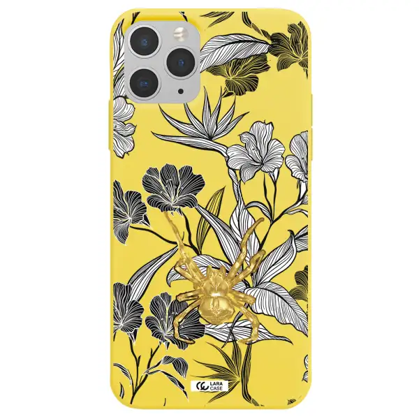 Golden Spider Apple iPhone 11 pro max Silicone canary yellow Case