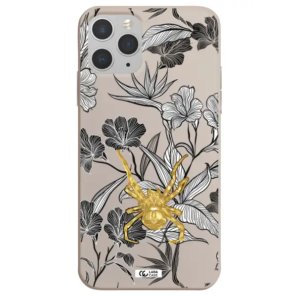 Golden Spider Apple iPhone 11 pro Silicone Stone Case