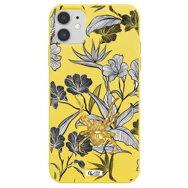 Golden Spider Apple iPhone 11 Silicone canary yellow Case