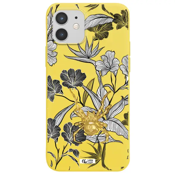 Golden Spider Apple iPhone 12 mini Silicone canary yellow Case