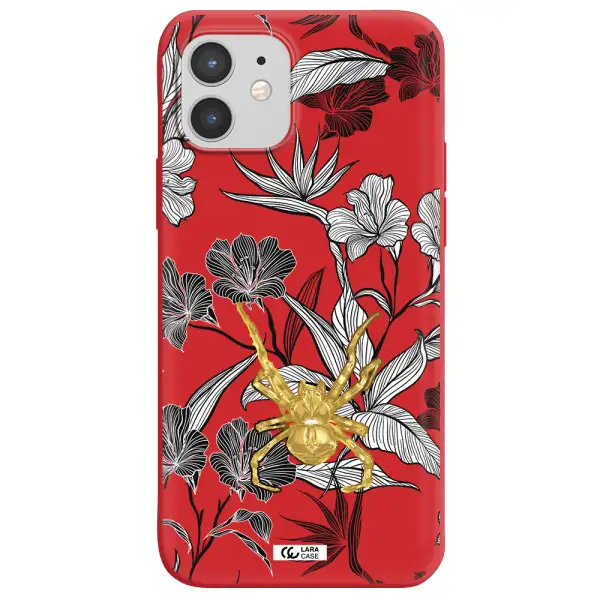 Golden Spider Apple iPhone 12 mini Silicone Imperial Red Case