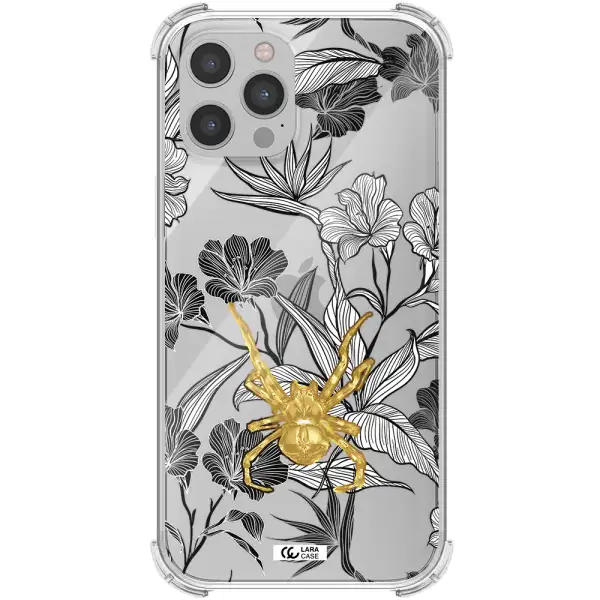 Golden Spider Apple iPhone 12 pro max Clear PC Case