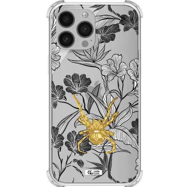 Golden Spider Apple iPhone 13 Pro Clear PC Case